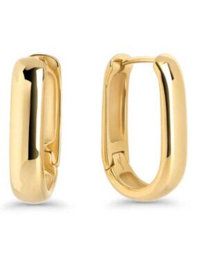Gold U Hoop Earrings - Like New